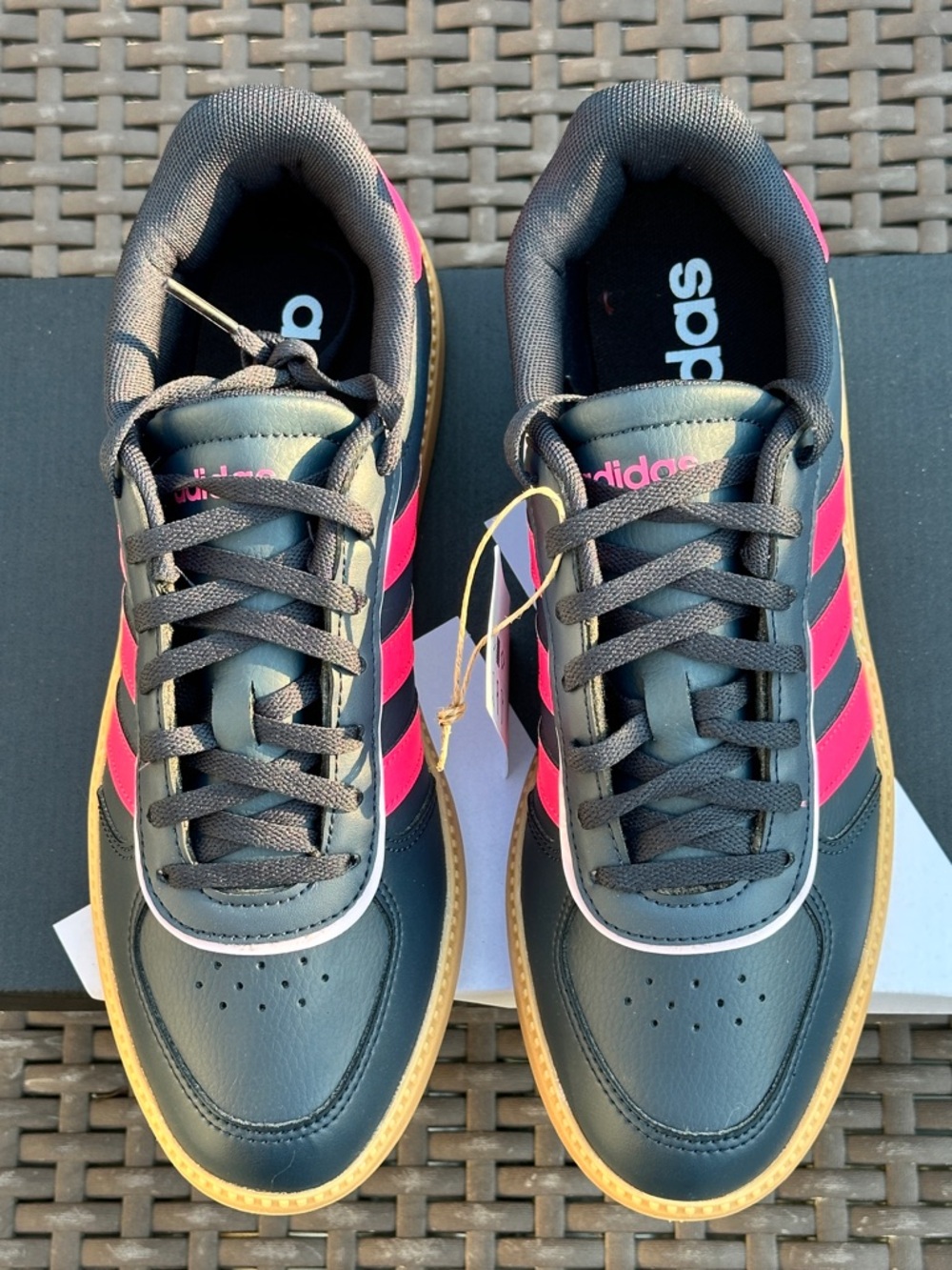Adidas Breaknet Sleek Blue Pink Casual Sneaker fits Womens 6.5 | 7.5 | 8.5 NEW - Picture 5 of 12